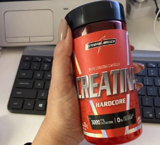 Creatina Hardcore 100% Pura 120 Capsulas