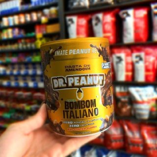 Pasta de Amendoim Dr. Peanut c/ Whey Protein Bombom Italiano 600g
