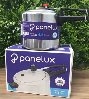 Panela De Pressão 4,5 Litros Alumínio Polido Panelux