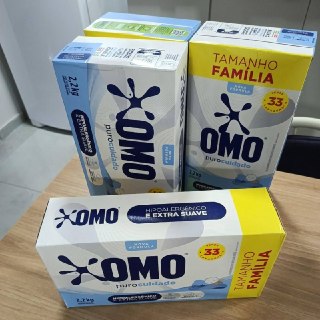 Lava-Roupas em Pó Omo Puro Cuidado 2,2kg