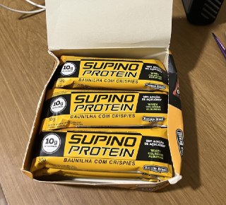 12 Unid. Banana Brasil Display Barra De Proteína Supino Protein Baunilha ou Chocolate