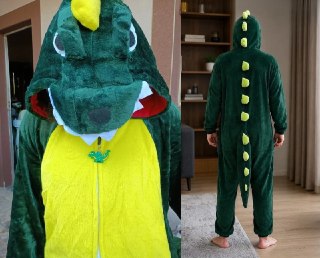 Pijama Macacão Kigurumi Unisex De Dinossauro