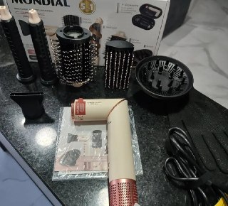 Secador Multifuncional 5 em 1, Rosa claro - 220V