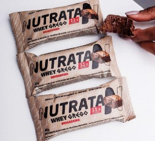 Barra Whey Grego 40g Brigadeiro Nutrata - 12 unids.