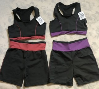 Kit com 2 Conjuntos De Academia (Top e Short)
