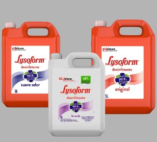 Lysoform Suave Odor Desinfetante Líquido Limpeza Casa 5L