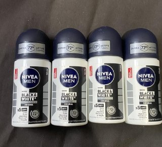 NIVEA MEN Desodorante Antitranspirante Roll On Invisible Black & White 50ml