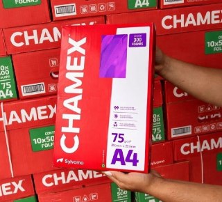 Papel Sulfite Chamex A4 75 Gramas com 300 Folhas