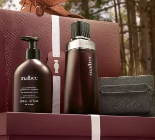 O Boticário Malbec Kit Presente 3 Itens