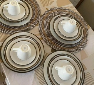Aparelho de Jantar Canyon em Porcelana Decorada 20 Peças Tramontina