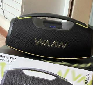 Caixa de Som Boombox Waaw by Alok Hyperboom 1000 Bluetooth 180W RMS