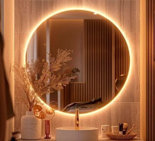 Espelho Redondo 60cm com Led