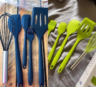 Kit 5 Peças Utensílios de Cozinha Silicone