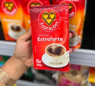 Café Torrado e Moído Extra Forte 3 Corações 250g