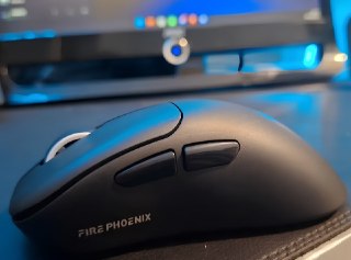 Mouse Gamer Sem Fio Tri Mode Bluetooth 18000dpi 500 mAh Fire Phoenix