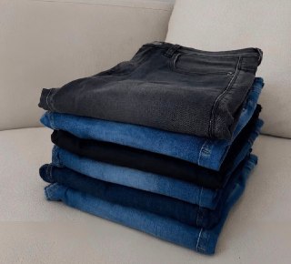 Kit 3 Calças Jeans Slim Fit Lycra