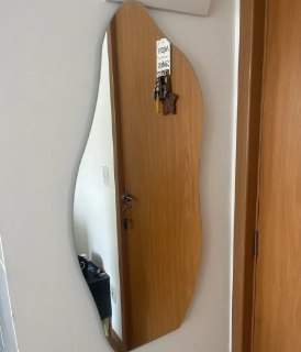 Espelho 90x40cm Orgânico Grande Corpo Inteiro