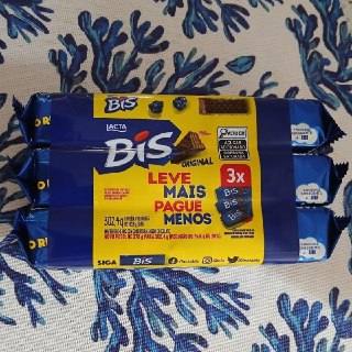 Chocolate Bis Ao Leite 302,4G - Kit com 3 unidades de 100,8g