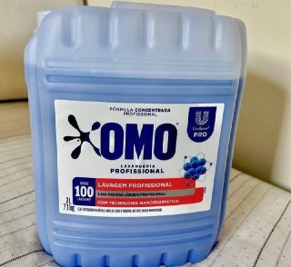 Lava Roupas Líquido Omo Lavanderia Profissional Lavagem 7L