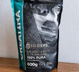 Creatina Monohidratada 600g 100% Pura Soldiers Nutrition