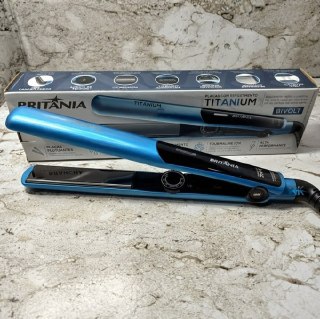 Prancha Britânia Titanium Blue Bivolt N/a