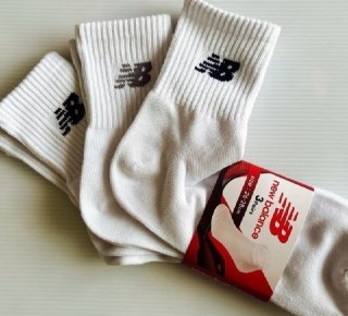 Kit 3 Meias New Balance Cano Longo
