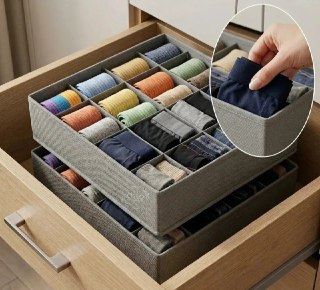 Kit com 2 Organizadores de Gaveta 24 Divisórias