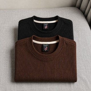Kit 2 Camisetas Oversized Texturizadas
