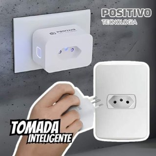 Smart Plug Wi-Fi 10A/1000W Positivo Casa Inteligente