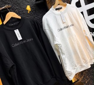 Moletom Calvin Klein Crewneck Light Front Logo