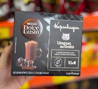 Achocolatado Nescafé Dolce Gusto Kopenhagen Língua de Gato, 10 cápsulas