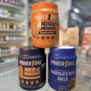 Kit 3 Pastas De Amendoim Power One 1Kg