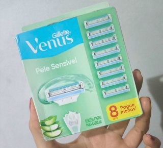 8 Uni. Carga Gillette Vênus Pele Sensível c/ Aloe Vera