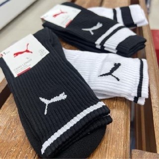 Kit 3 Pares Meia Puma Cano Alto Masculina Esportiva Original