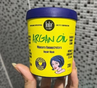 Argan Máscara de Hidratação 230g, Lola Cosmetics