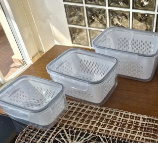 Kit 6 Organizadores Geladeira com Tampas