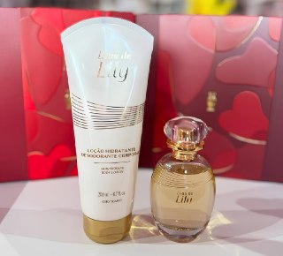 Kit Presente O Boticário Leau De Lily (Loção Hidrante + Perfume)