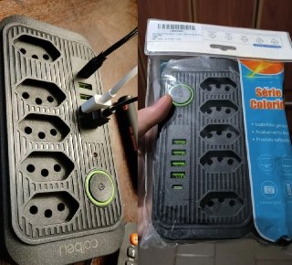 Extensão Coibeu Tomadas + Usb Bivolt