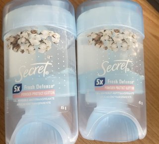 Secret Desodorante Antitranspirante em Gel Invisible Powder Protect Cotton 45 g