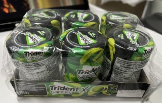 Chiclete Trident X Gamers Citrus Mix - Caixa com 6 unidades