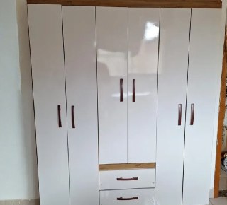 Guarda Roupa Solteiro 6 Portas 2 Gavetas Sidney Doripel - Opções de Cores