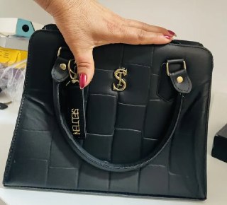 Bolsa Feminina Transversal e Alça De Mão (2 cores)