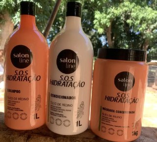 Kit Shampoo e Condicionador 1L + Máscara 1kg SOS Hidratação