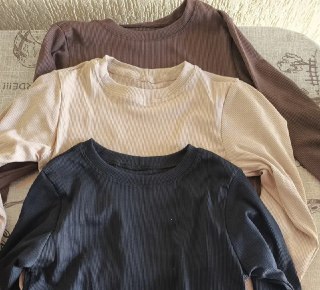 Kit 3 Blusas Manga Longa Segunda Pele Canelada