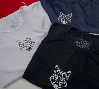 Kit 3 Camisetas Dry Alpha Lobo Geométrico