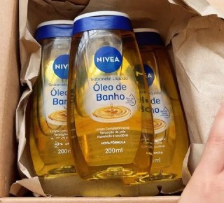 KIT 2 NIVEA Sabonete Líquido Óleo de Banho 200ml