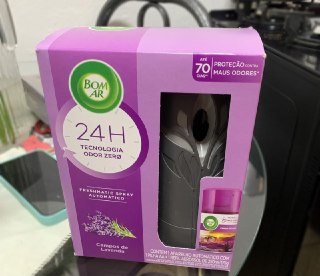 Aromatizador de Ambiente Bom Ar Campos de Lavanda Aparelho + Refil 250ml