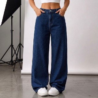 Calça Wide Leg Jeans