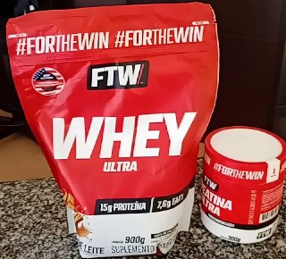 Kit Whey Ultra Protein Refil 900g + Creatina Ultra Pote 300g - FTW