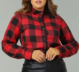 Camisa Feminina Xadrez Flanelada